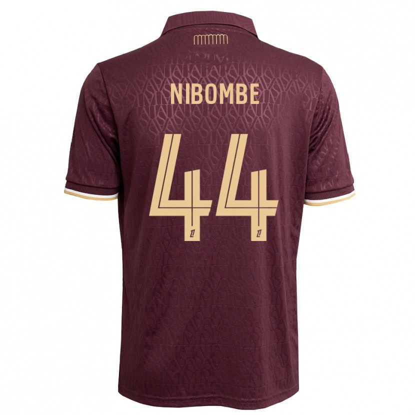 Danxen Dames Samuel Nibombe #44 Maroon Zandbruin Uitshirt Uittenue 2026/27 T-Shirt België