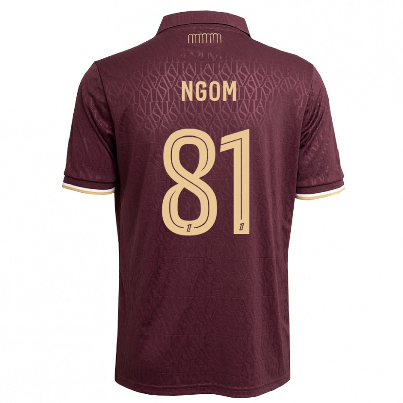 Danxen Dames Libasse Ngom #81 Maroon Zandbruin Uitshirt Uittenue 2026/27 T-Shirt België
