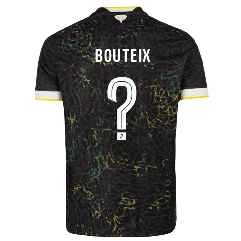 Danxen Dames Nolan Bouteix #0 Zwart Wit Geel Uitshirt Uittenue 2026/27 T-Shirt België