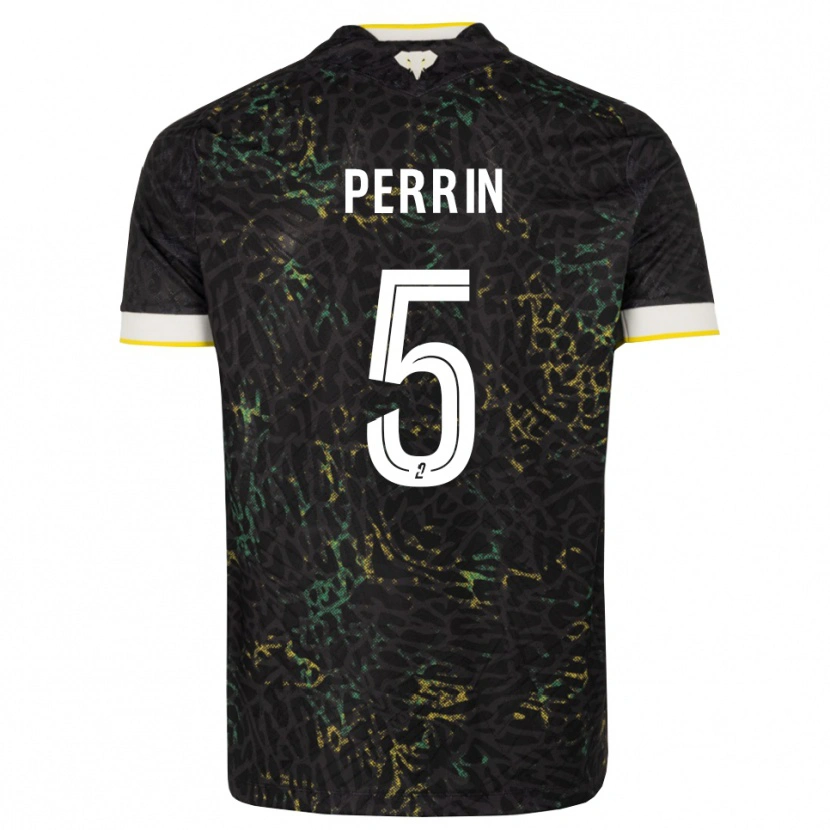 Danxen Dames Lucas Perrin #5 Zwart Wit Geel Uitshirt Uittenue 2026/27 T-Shirt België