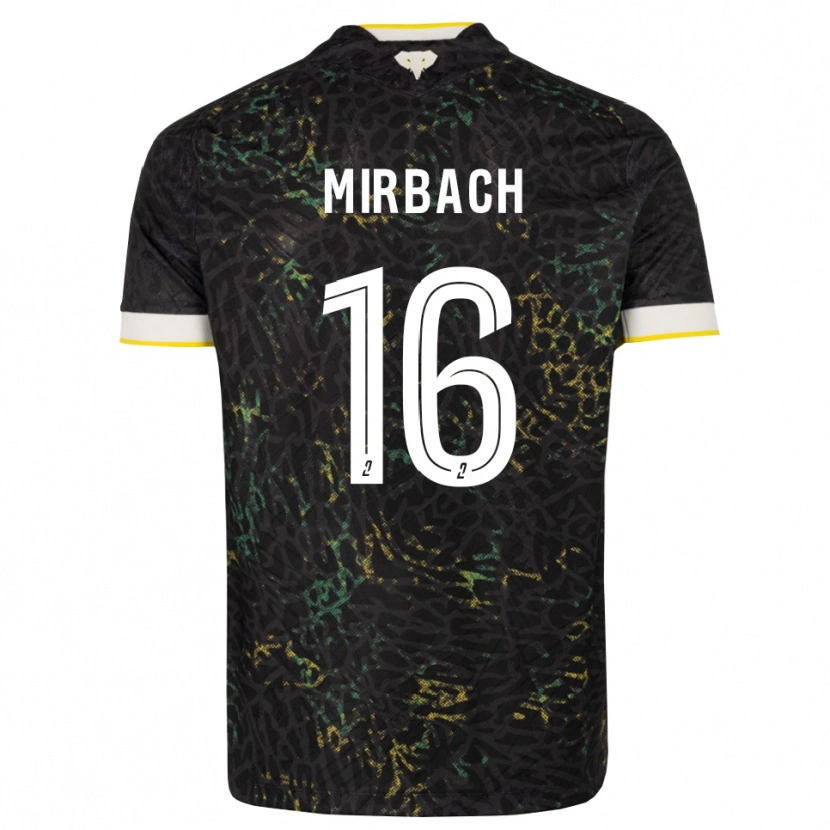 Danxen Dames Alexis Mirbach #16 Zwart Wit Geel Uitshirt Uittenue 2026/27 T-Shirt België