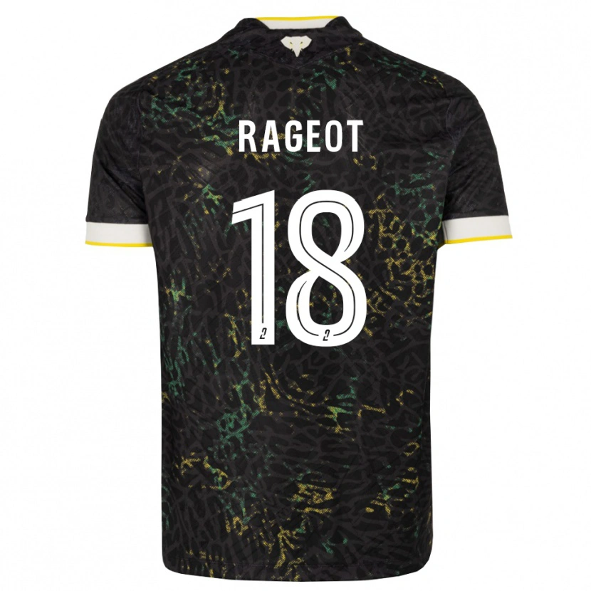 Danxen Dames Lalie Rageot #18 Zwart Wit Geel Uitshirt Uittenue 2026/27 T-Shirt België