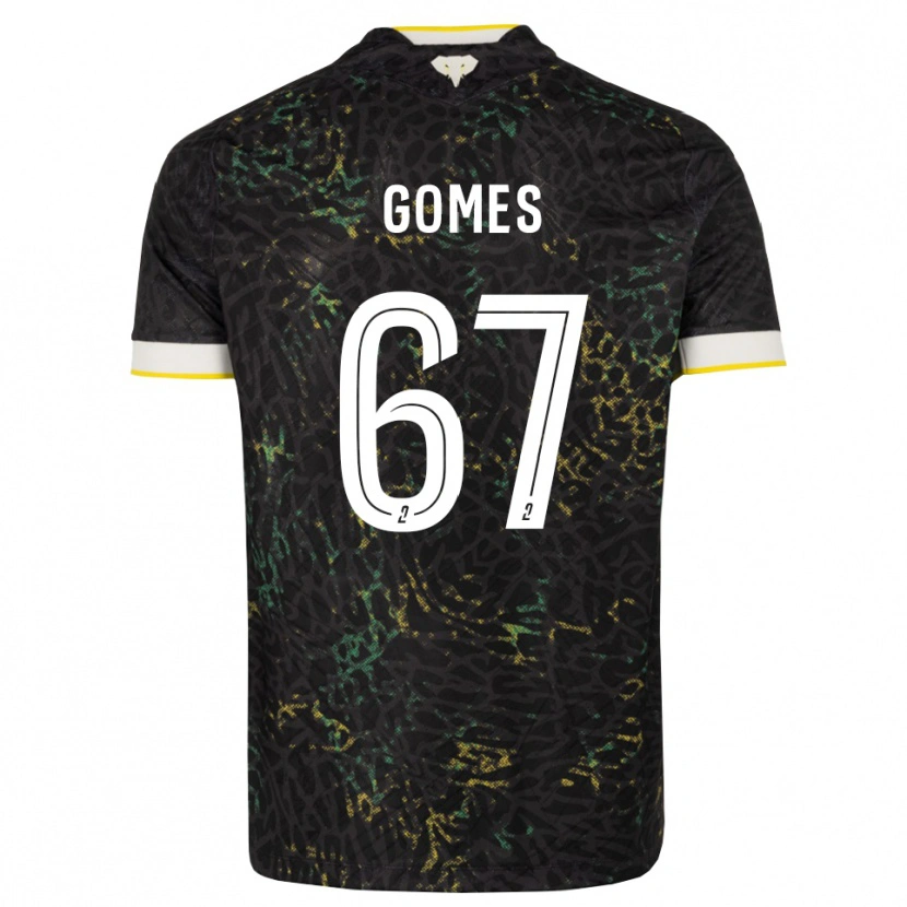 Danxen Dames Malang Gomes #67 Zwart Wit Geel Uitshirt Uittenue 2026/27 T-Shirt België