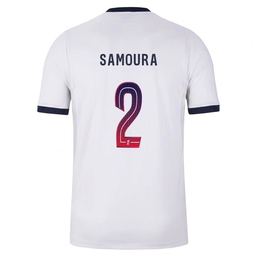 Danxen Dames Thiniba Samoura #2 Wit Zwart Rood Uitshirt Uittenue 2026/27 T-Shirt België