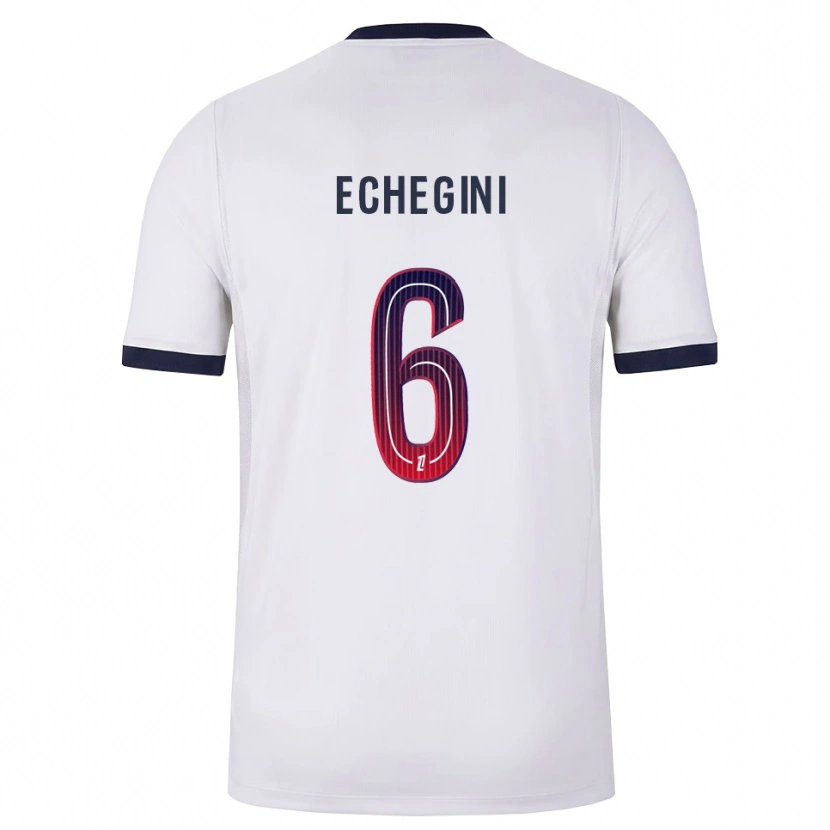 Danxen Dames Joe Echegini #6 Wit Zwart Rood Uitshirt Uittenue 2026/27 T-Shirt België