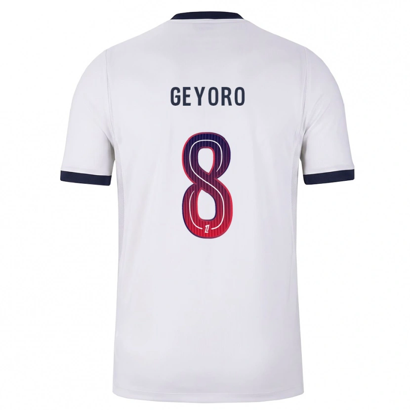 Danxen Dames Grace Geyoro #8 Wit Zwart Rood Uitshirt Uittenue 2026/27 T-Shirt België