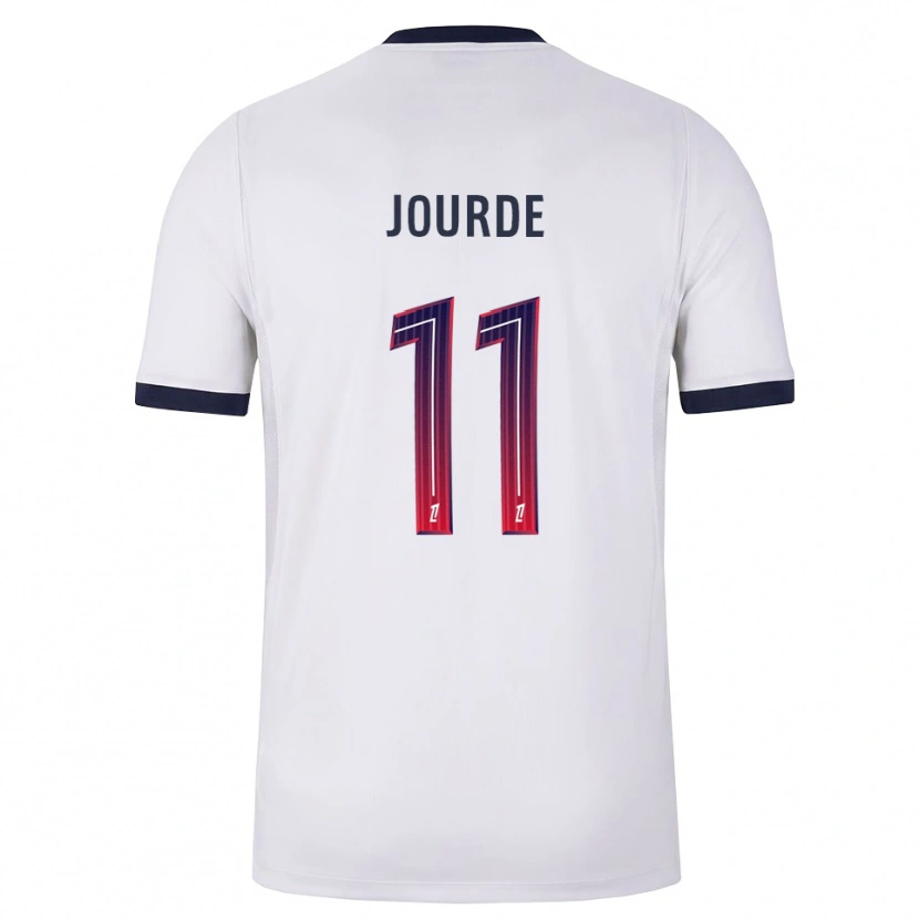 Danxen Dames Florianne Jourde #11 Wit Zwart Rood Uitshirt Uittenue 2026/27 T-Shirt België