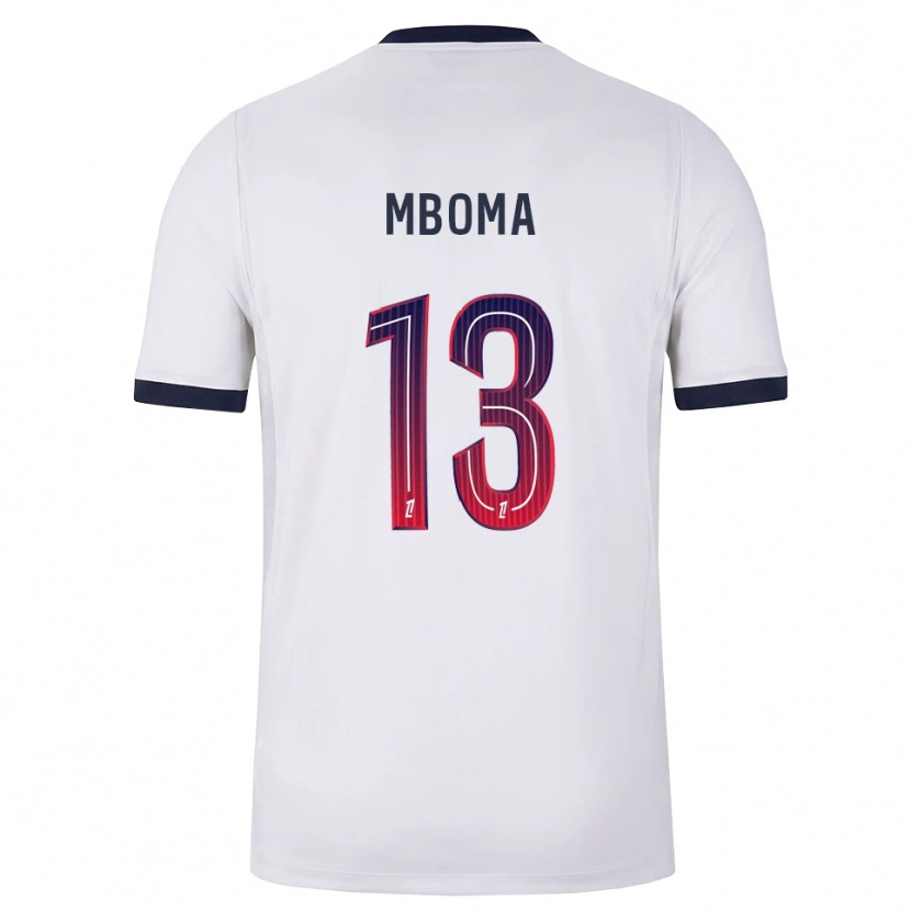 Danxen Dames Harryl Mboma #13 Wit Zwart Rood Uitshirt Uittenue 2026/27 T-Shirt België