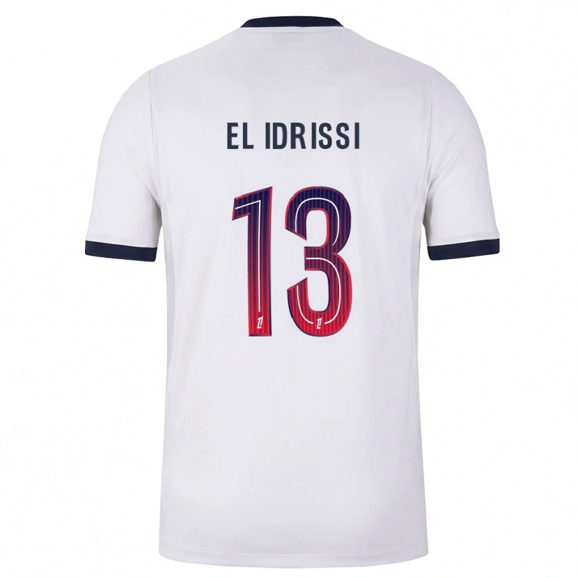 Danxen Dames Mohamed-Amine El Idrissi #13 Wit Zwart Rood Uitshirt Uittenue 2026/27 T-Shirt België