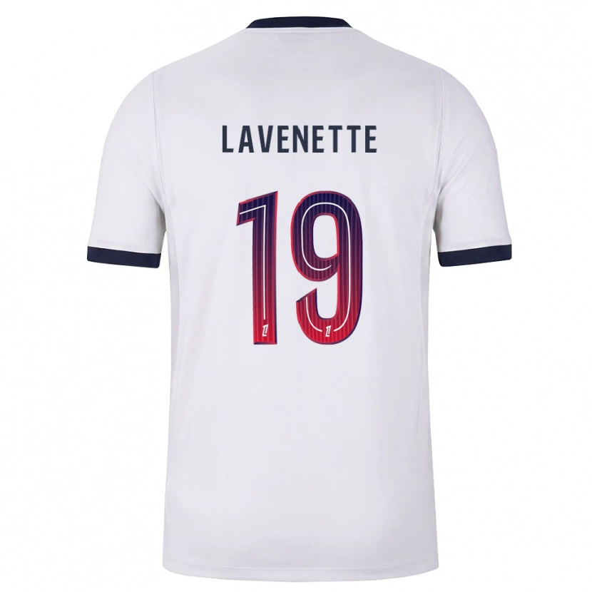 Danxen Dames Mathias Lavenette #19 Wit Zwart Rood Uitshirt Uittenue 2026/27 T-Shirt België