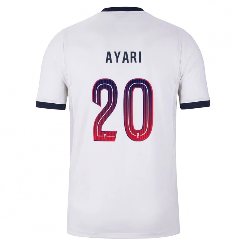 Danxen Dames Adam Ayari #20 Wit Zwart Rood Uitshirt Uittenue 2026/27 T-Shirt België