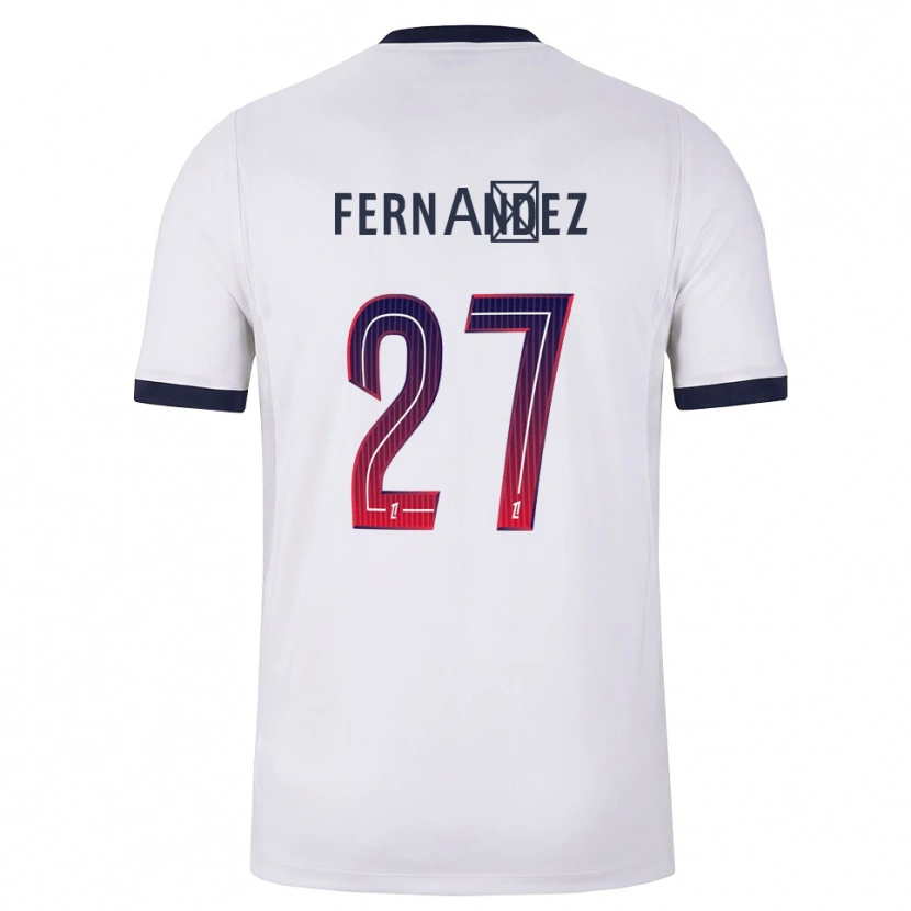Danxen Dames Dro Fernández #27 Wit Zwart Rood Uitshirt Uittenue 2026/27 T-Shirt België