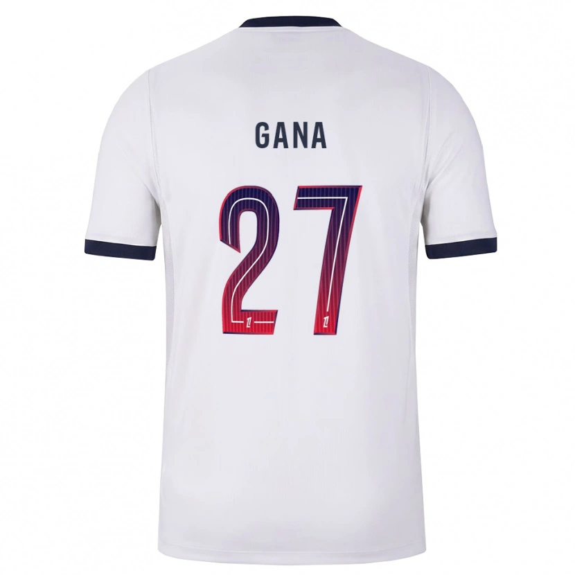 Danxen Dames Idrissa Gana Gueye #27 Wit Zwart Rood Uitshirt Uittenue 2026/27 T-Shirt België