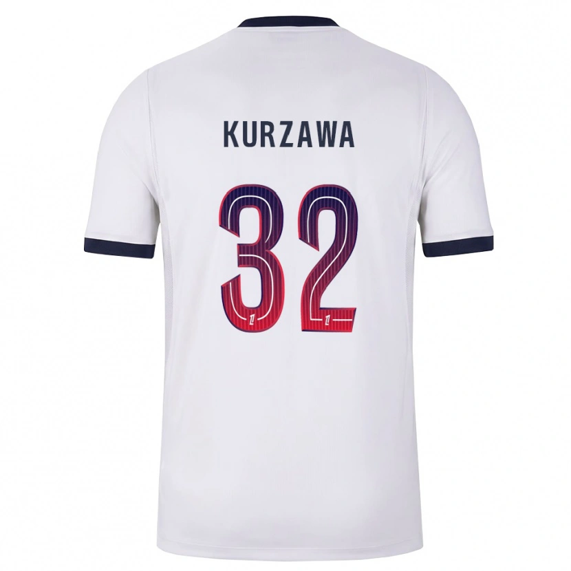 Danxen Dames Layvin Kurzawa #32 Wit Zwart Rood Uitshirt Uittenue 2026/27 T-Shirt België