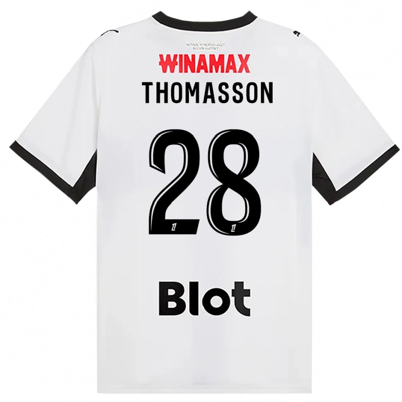 Danxen Dames Adrien Thomasson #28 Zwart Wit Rood Uitshirt Uittenue 2026/27 T-Shirt België