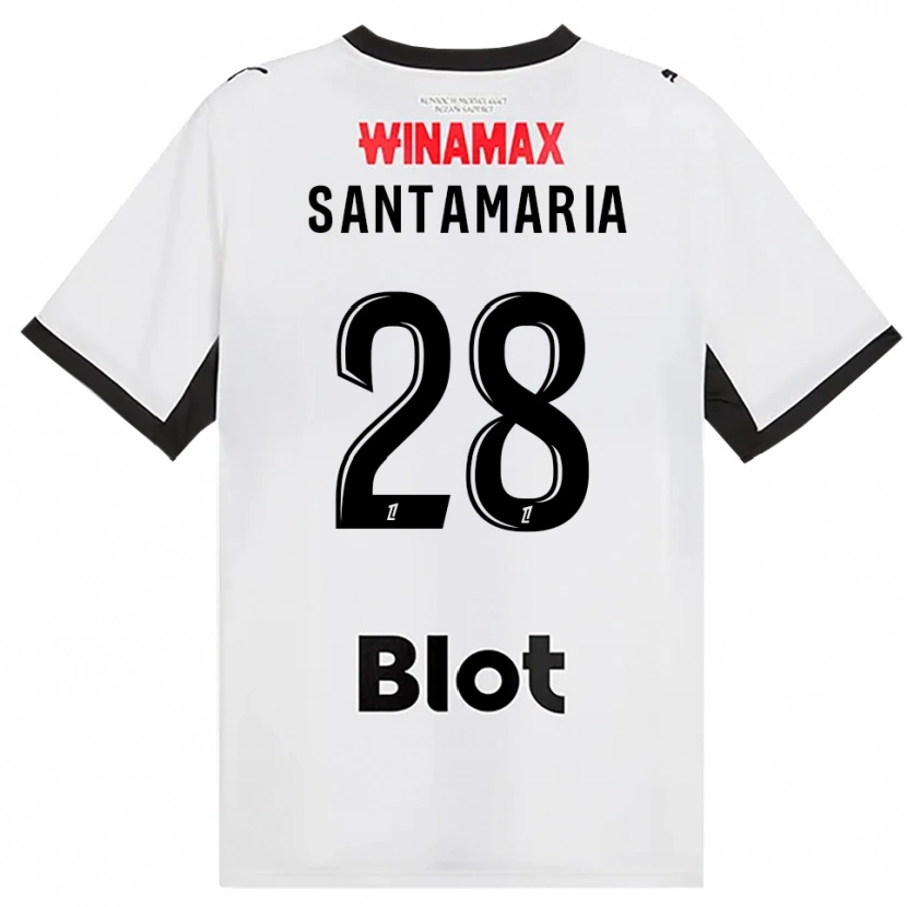 Danxen Dames Baptiste Santamaria #28 Zwart Wit Rood Uitshirt Uittenue 2026/27 T-Shirt België