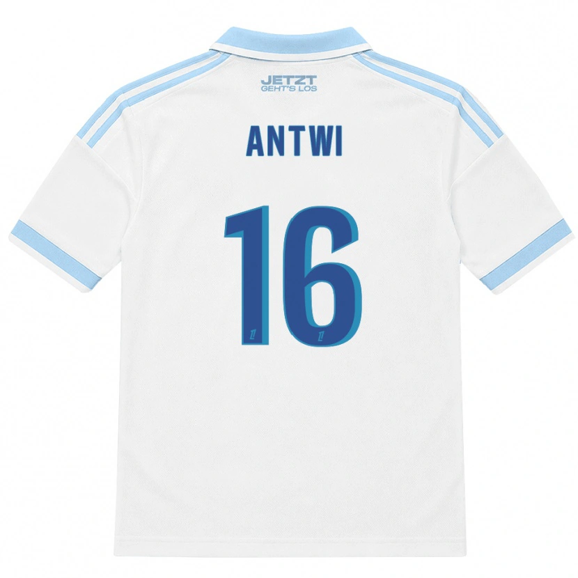 Danxen Dames Genesis Antwi #16 Licht Hemelsblauw Wit Rood Uitshirt Uittenue 2026/27 T-Shirt België
