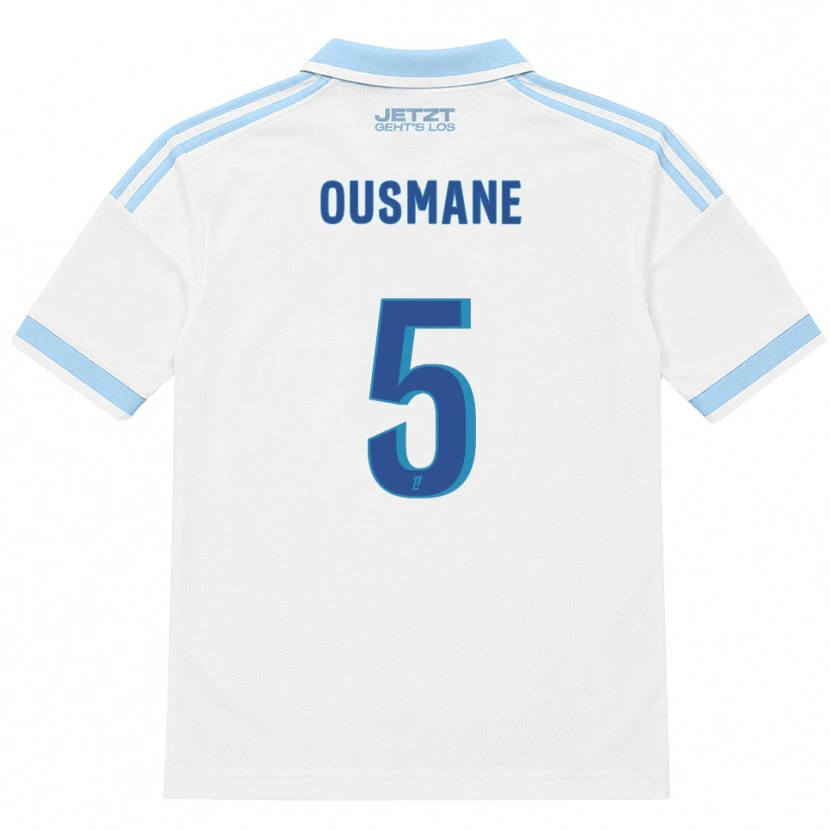 Danxen Dames Abdoulaye Ousmane #5 Licht Hemelsblauw Wit Rood Uitshirt Uittenue 2026/27 T-Shirt België