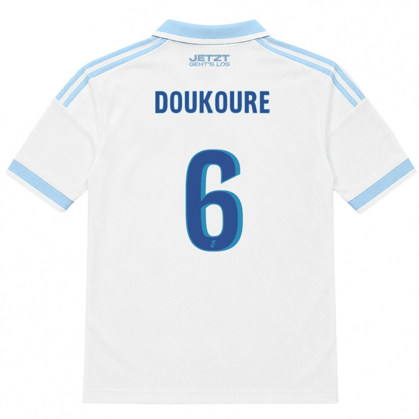 Danxen Dames Ismaël Doukouré #6 Licht Hemelsblauw Wit Rood Uitshirt Uittenue 2026/27 T-Shirt België