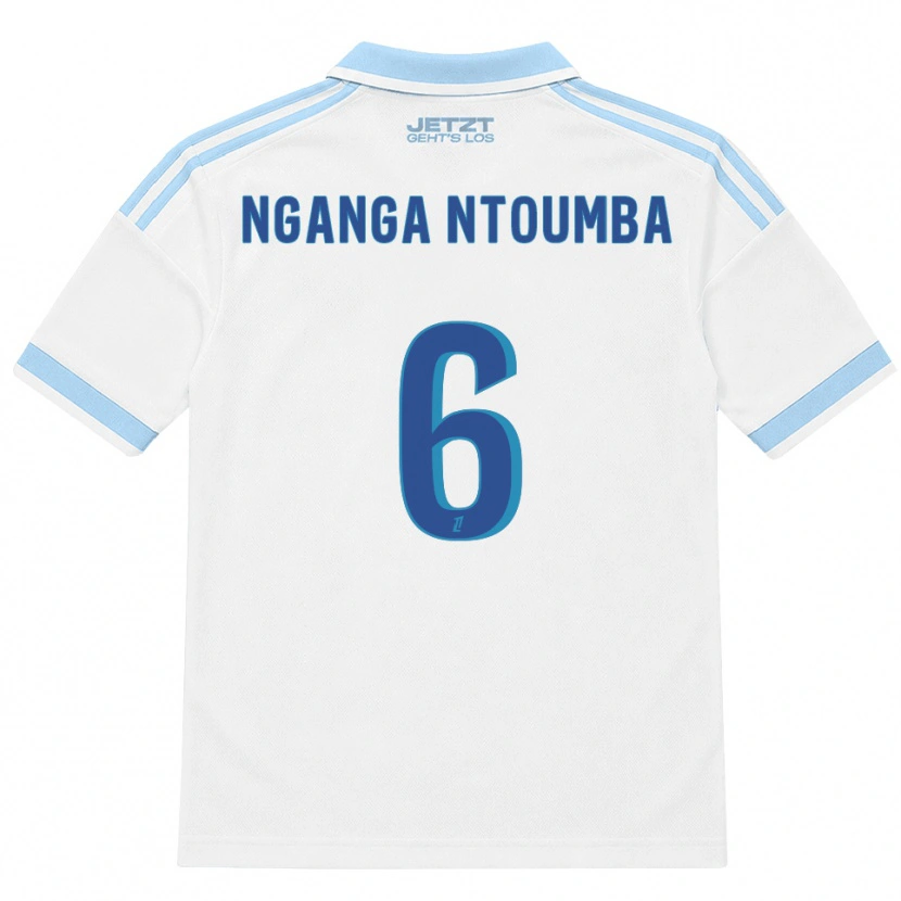 Danxen Dames Monfils Nganga Ntoumba #6 Licht Hemelsblauw Wit Rood Uitshirt Uittenue 2026/27 T-Shirt België