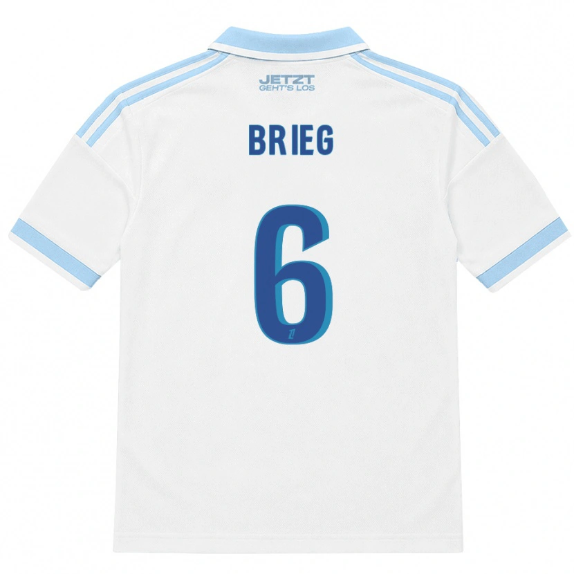 Danxen Dames Redouan Brieg #6 Licht Hemelsblauw Wit Rood Uitshirt Uittenue 2026/27 T-Shirt België