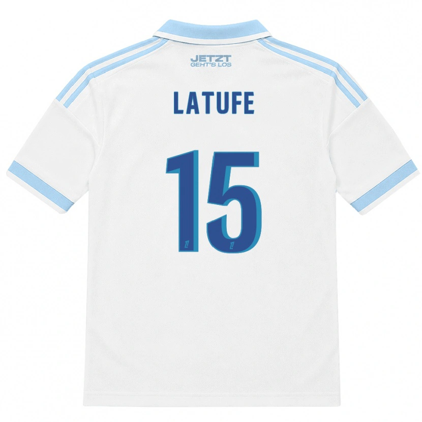 Danxen Dames Latufe Assoumani #15 Licht Hemelsblauw Wit Rood Uitshirt Uittenue 2026/27 T-Shirt België