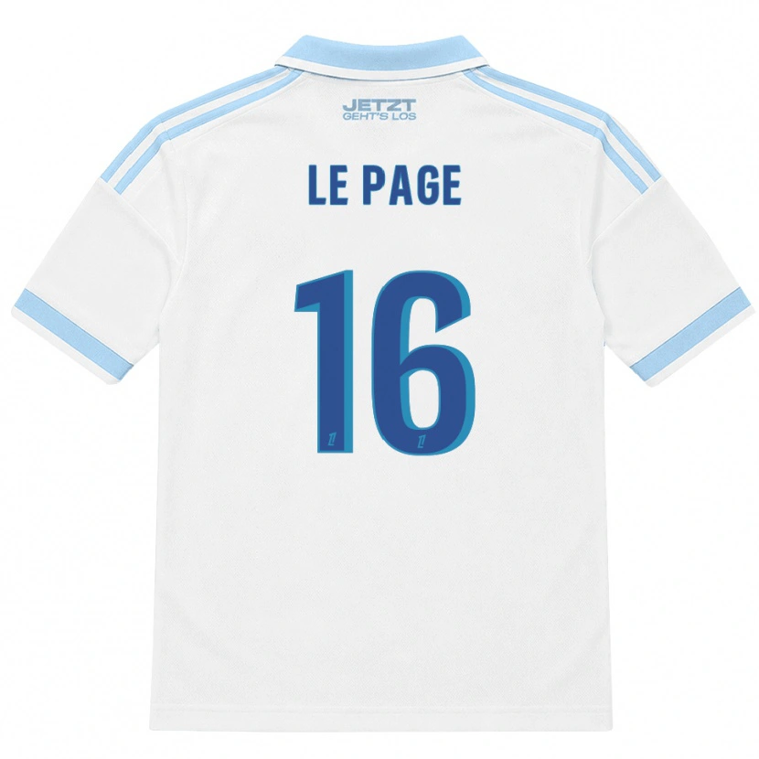 Danxen Dames Manon Le Page #16 Licht Hemelsblauw Wit Rood Uitshirt Uittenue 2026/27 T-Shirt België