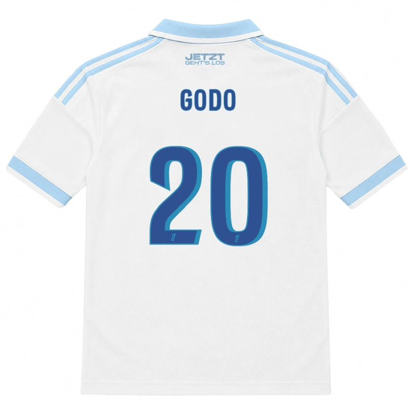 Danxen Dames Martial Godo #20 Licht Hemelsblauw Wit Rood Uitshirt Uittenue 2026/27 T-Shirt België