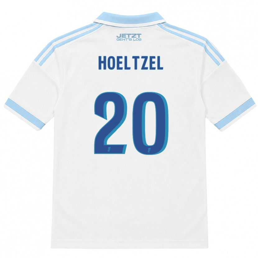Danxen Dames Mégane Hoeltzel #20 Licht Hemelsblauw Wit Rood Uitshirt Uittenue 2026/27 T-Shirt België