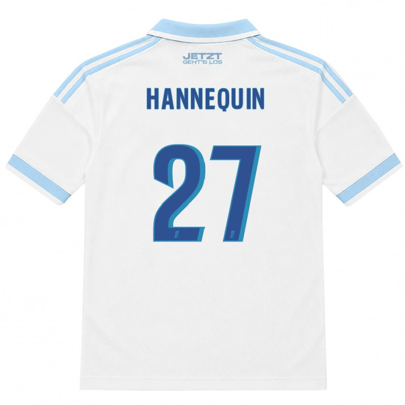 Danxen Dames Laurine Hannequin #27 Licht Hemelsblauw Wit Rood Uitshirt Uittenue 2026/27 T-Shirt België