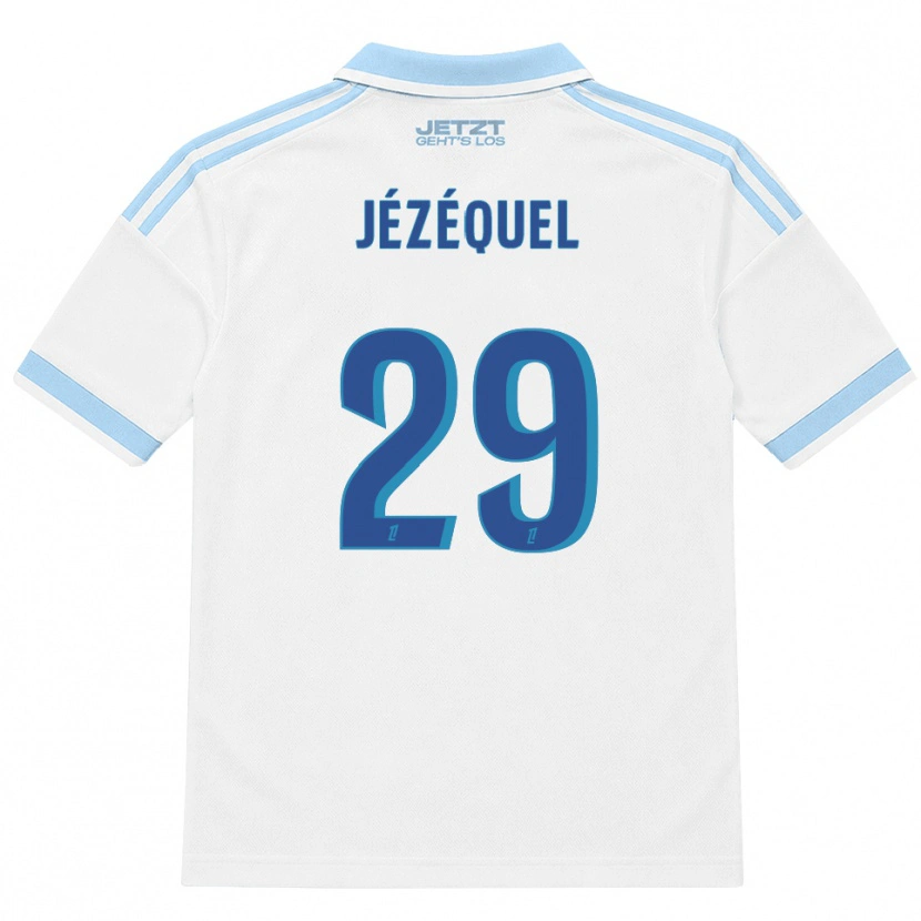 Danxen Dames Emmy Jézéquel #29 Licht Hemelsblauw Wit Rood Uitshirt Uittenue 2026/27 T-Shirt België