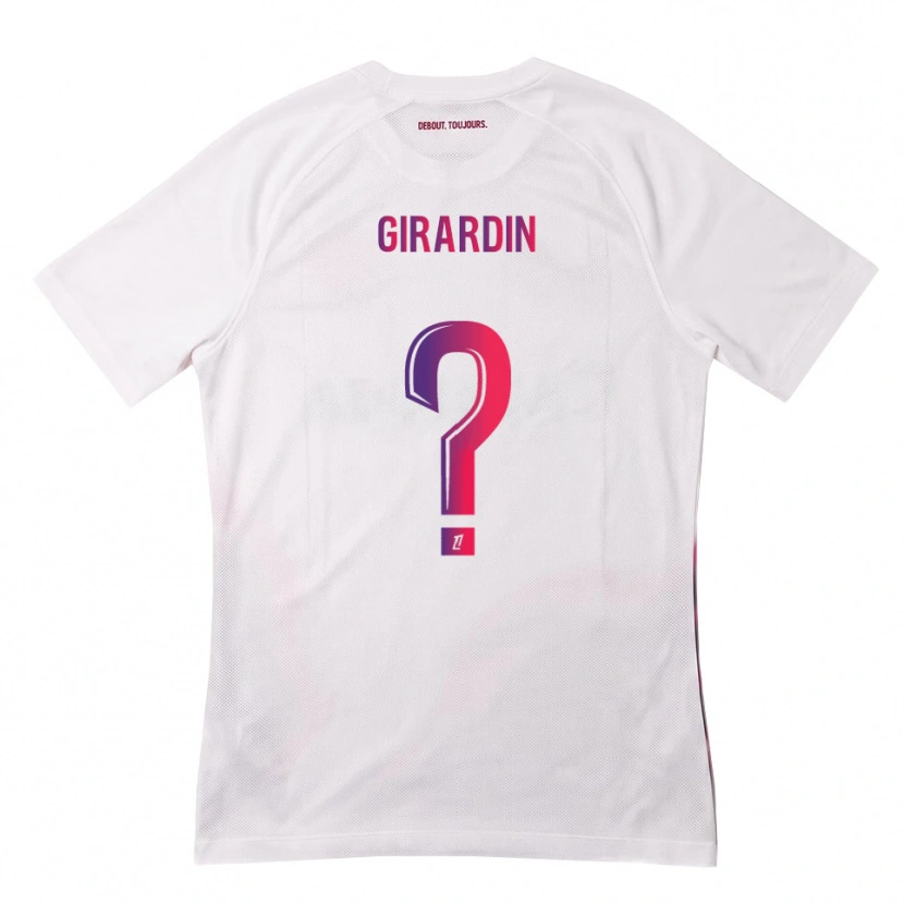 Danxen Dames Elijah Girardin #0 Wit Roze Paars Uitshirt Uittenue 2026/27 T-Shirt België