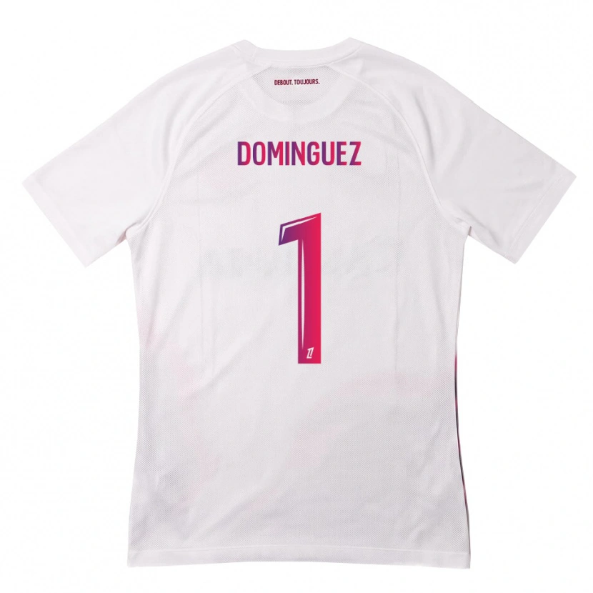 Danxen Dames Álex Domínguez #1 Wit Roze Paars Uitshirt Uittenue 2026/27 T-Shirt België