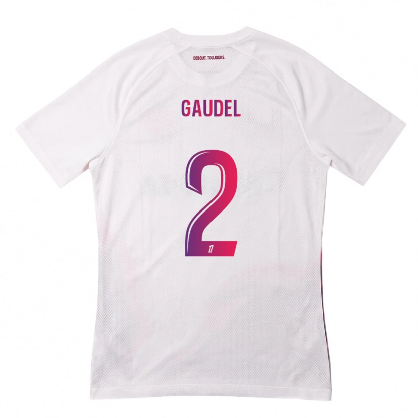 Danxen Dames Raphaël Gaudel #2 Wit Roze Paars Uitshirt Uittenue 2026/27 T-Shirt België