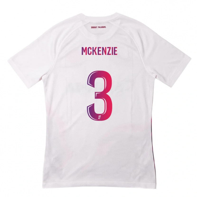 Danxen Dames Mark Mckenzie #3 Wit Roze Paars Uitshirt Uittenue 2026/27 T-Shirt België