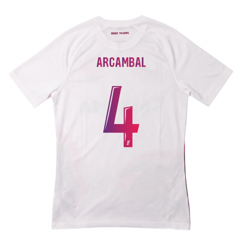 Danxen Dames Anais Arcambal #4 Wit Roze Paars Uitshirt Uittenue 2026/27 T-Shirt België