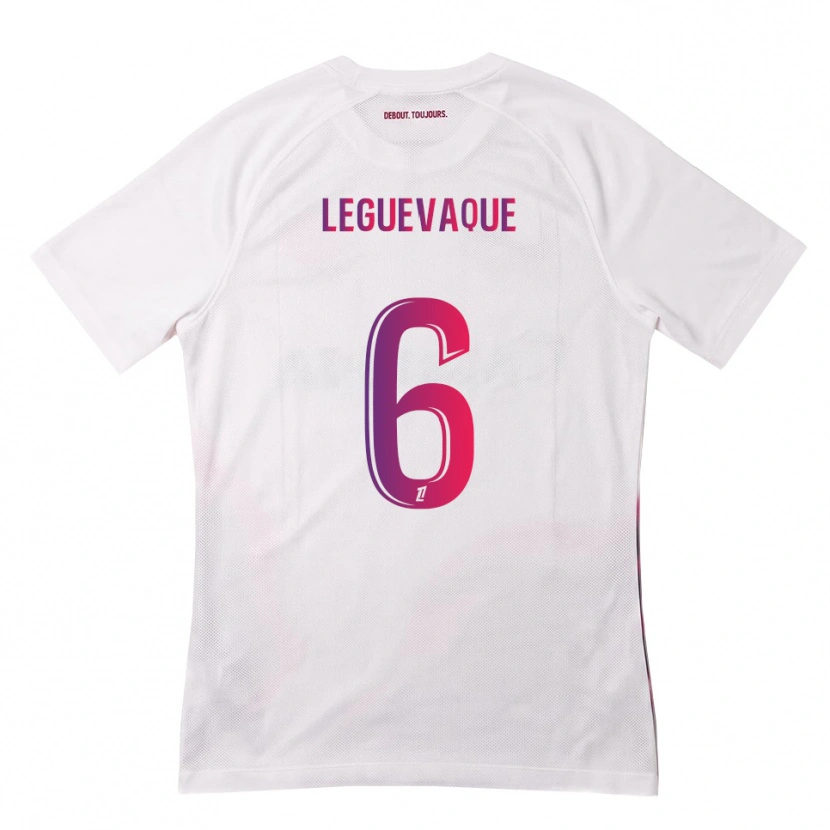 Danxen Dames Laurie Leguevaque #6 Wit Roze Paars Uitshirt Uittenue 2026/27 T-Shirt België