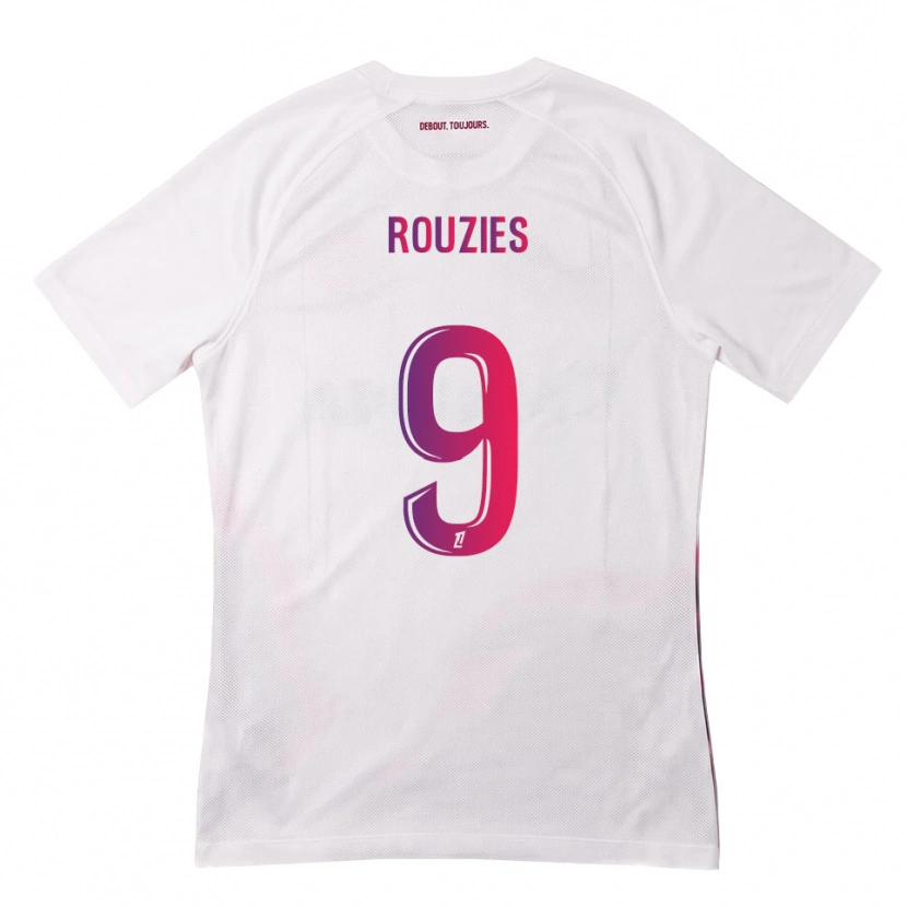 Danxen Dames Manon Rouzies #9 Wit Roze Paars Uitshirt Uittenue 2026/27 T-Shirt België