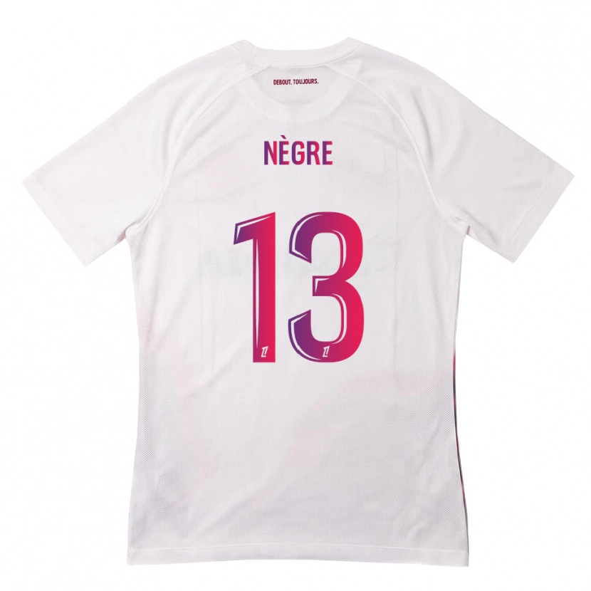 Danxen Dames Thibo Nègre #13 Wit Roze Paars Uitshirt Uittenue 2026/27 T-Shirt België