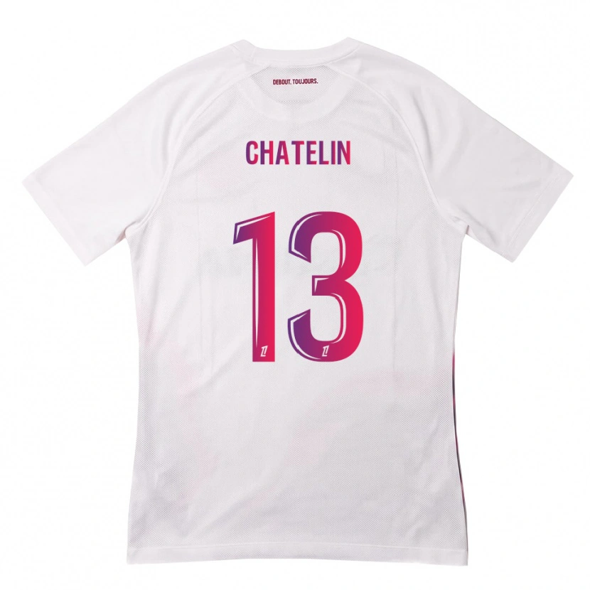 Danxen Dames Delphin Chatelin #13 Wit Roze Paars Uitshirt Uittenue 2026/27 T-Shirt België