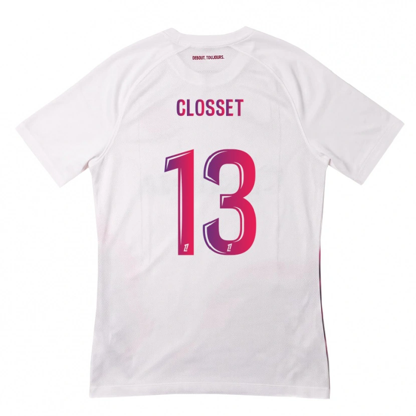 Danxen Dames Océane Closset #13 Wit Roze Paars Uitshirt Uittenue 2026/27 T-Shirt België