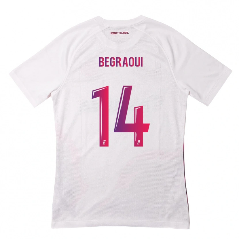 Danxen Dames Yanis Begraoui #14 Wit Roze Paars Uitshirt Uittenue 2026/27 T-Shirt België