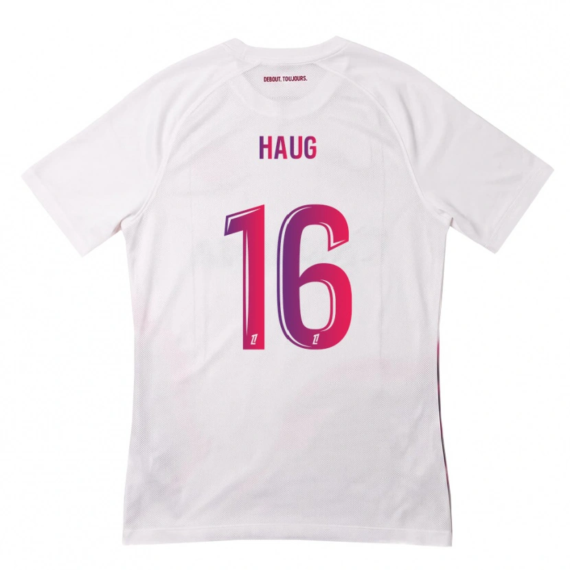 Danxen Dames Kjetil Haug #16 Wit Roze Paars Uitshirt Uittenue 2026/27 T-Shirt België