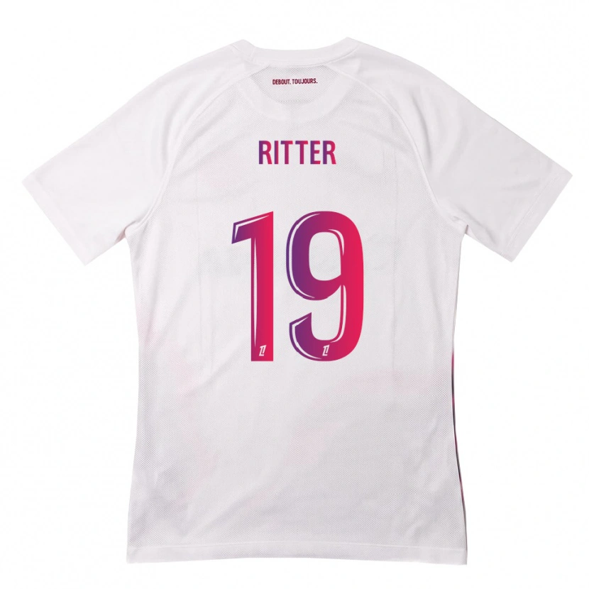 Danxen Dames Morgane Ritter #19 Wit Roze Paars Uitshirt Uittenue 2026/27 T-Shirt België