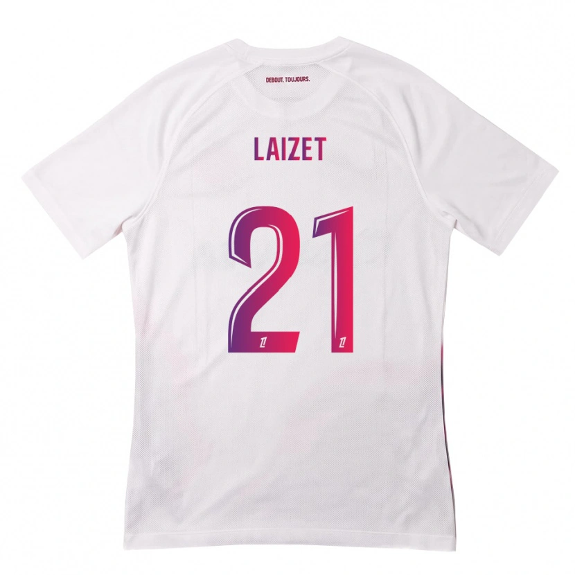 Danxen Dames Emma Laizet #21 Wit Roze Paars Uitshirt Uittenue 2026/27 T-Shirt België