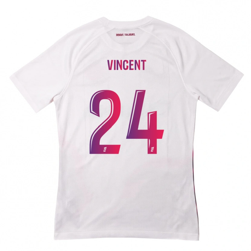 Danxen Dames Magalie Vincent #24 Wit Roze Paars Uitshirt Uittenue 2026/27 T-Shirt België