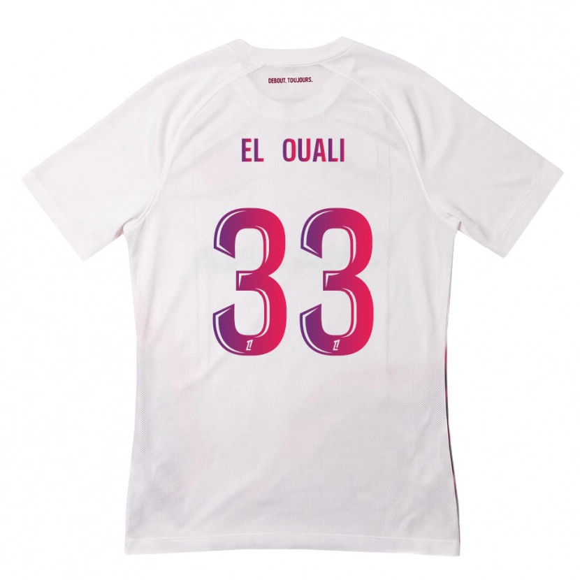Danxen Dames Adam El Ouali #33 Wit Roze Paars Uitshirt Uittenue 2026/27 T-Shirt België