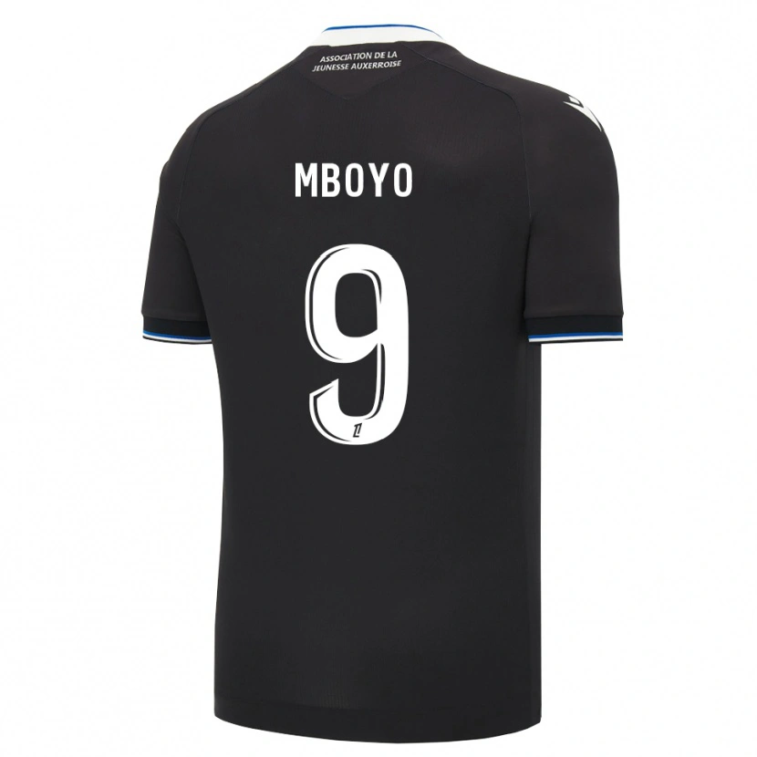 Danxen Dames Andy Mboyo #9 Zwart Blauw Wit Uitshirt Uittenue 2026/27 T-Shirt België