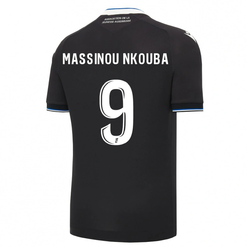 Danxen Dames Pierre Massinou Nkouba #9 Zwart Blauw Wit Uitshirt Uittenue 2026/27 T-Shirt België