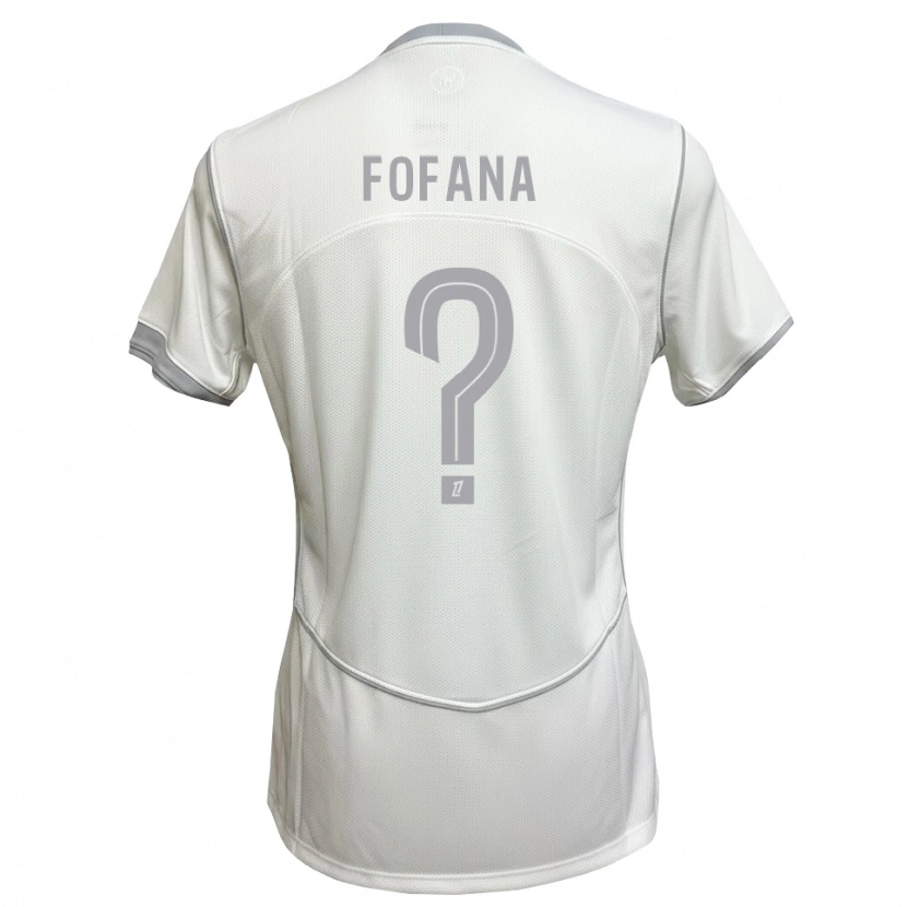Danxen Dames N'faly Fofana #0 Wit Grijs Uitshirt Uittenue 2026/27 T-Shirt België